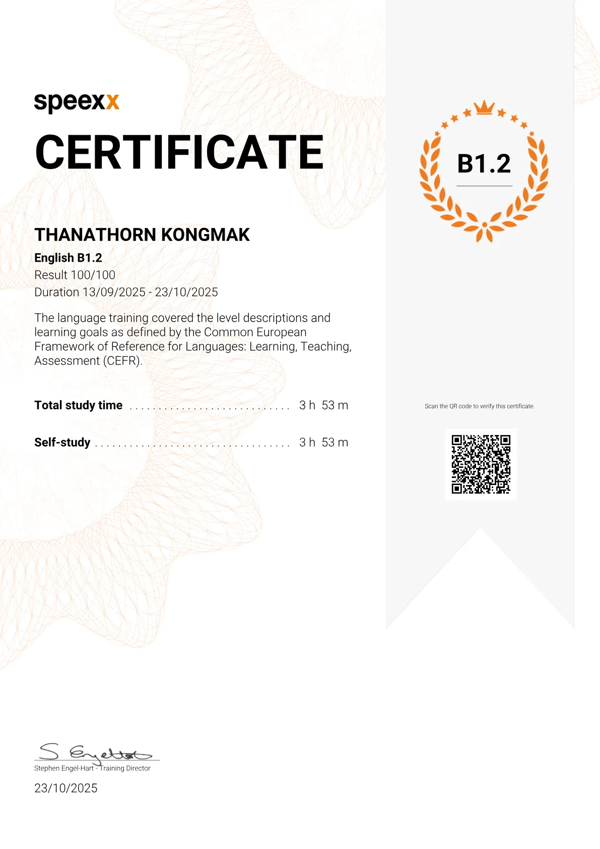 English B1.2 — Speexx